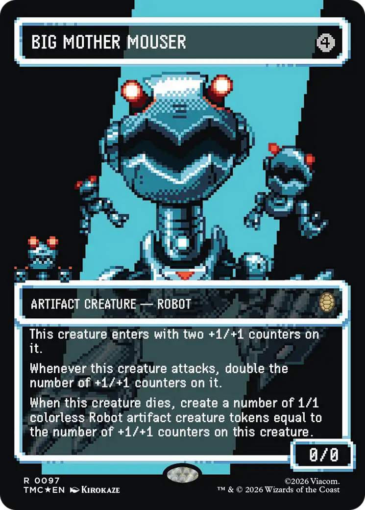 Big Mother Mouser (Borderless) (Surge Foil) [Teenage Mutant Ninja Turtles Commander] | Exor Games New Glasgow