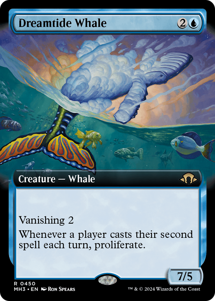 Dreamtide Whale (Extended Art) [Modern Horizons 3] | Exor Games New Glasgow