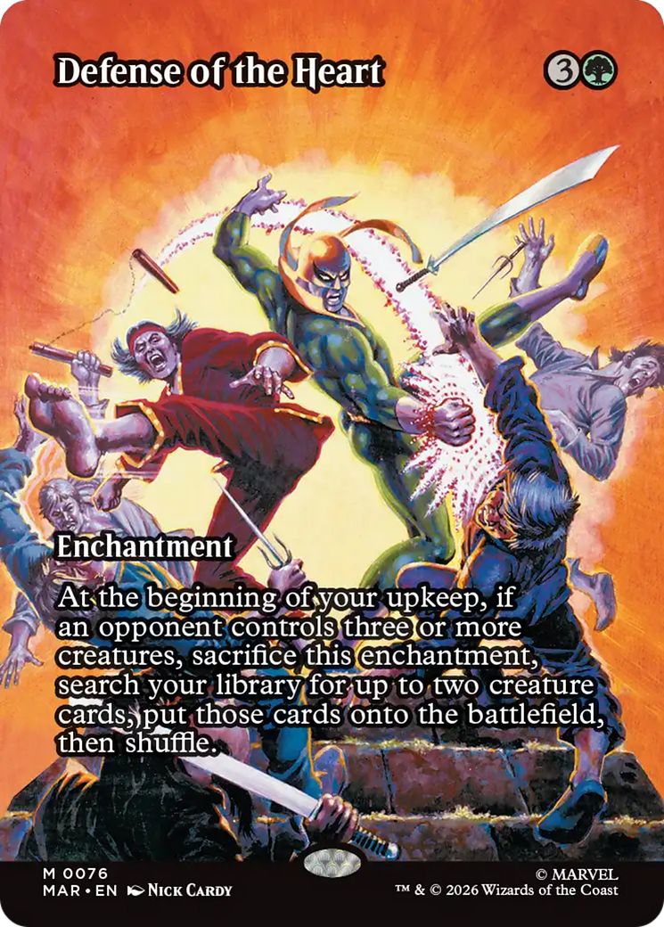 Defense of the Heart (Borderless) [Marvel Universe: Eternal-Legal] | Exor Games New Glasgow