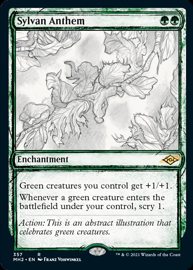 Sylvan Anthem (Sketch) [Modern Horizons 2] | Exor Games New Glasgow