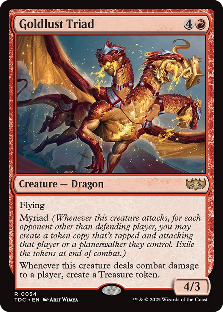 Goldlust Triad [Tarkir: Dragonstorm Commander] | Exor Games New Glasgow