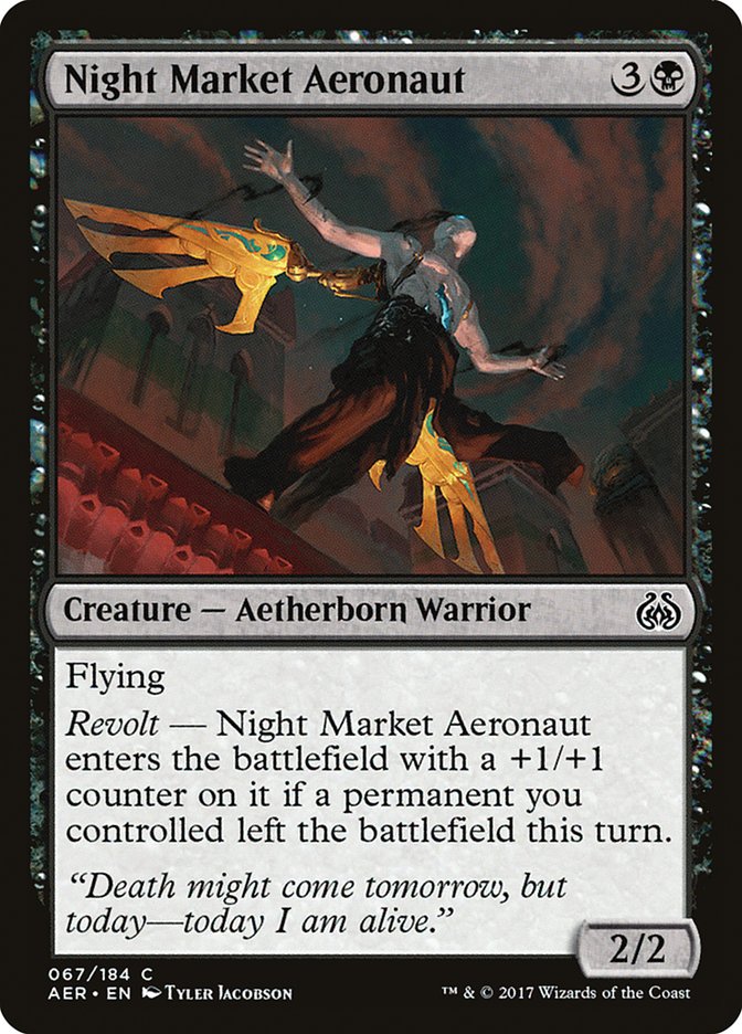 Night Market Aeronaut [Aether Revolt] | Exor Games New Glasgow