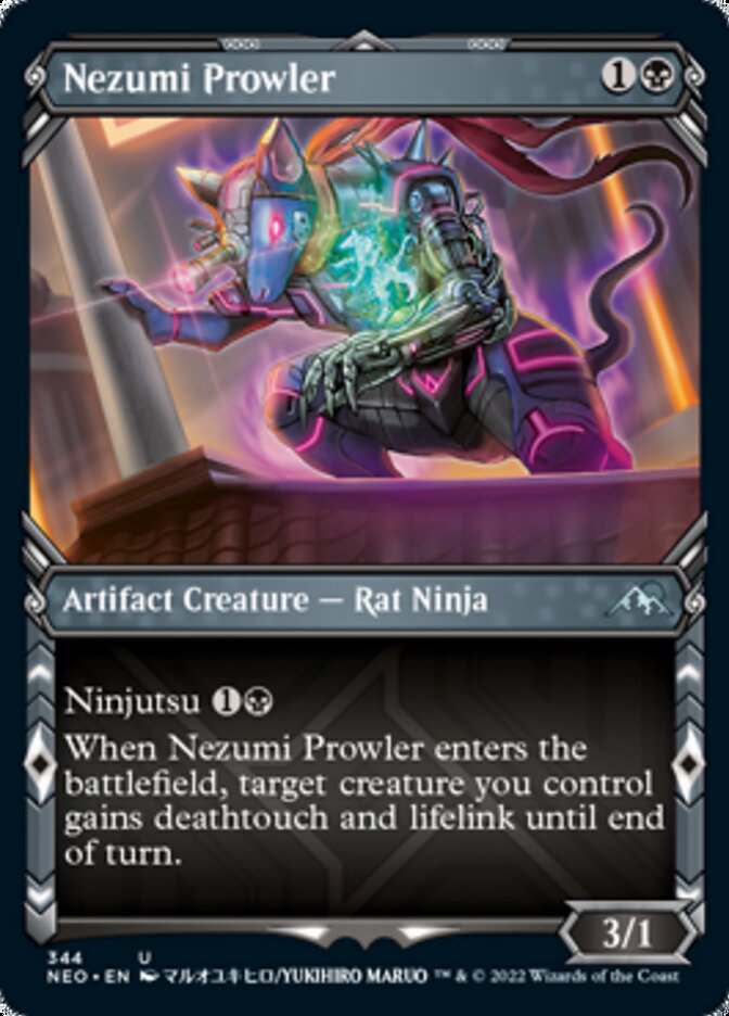 Nezumi Prowler (Showcase Ninja) [Kamigawa: Neon Dynasty] | Exor Games New Glasgow