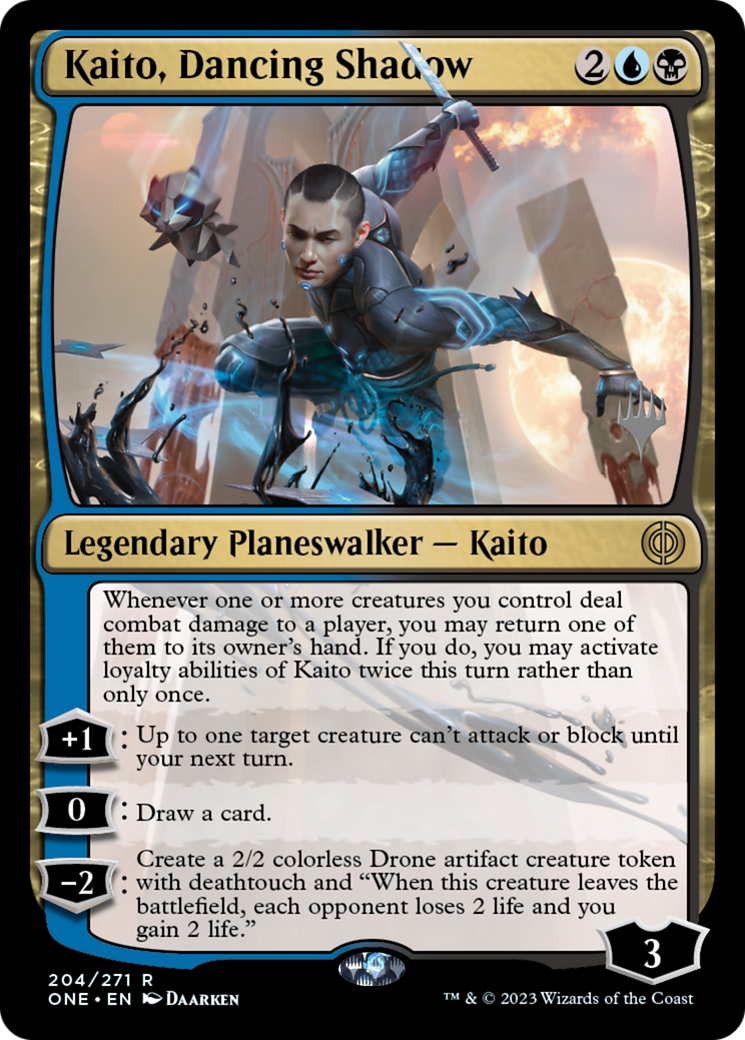Kaito, Dancing Shadow (Promo Pack) [Phyrexia: All Will Be One Promos] | Exor Games New Glasgow