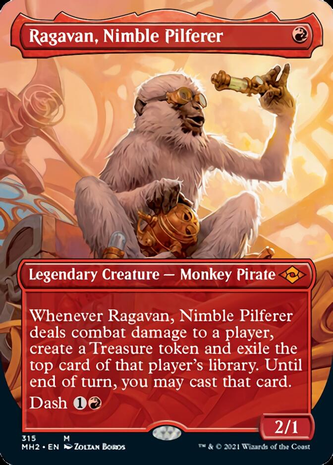 Ragavan, Nimble Pilferer (Borderless Alternate Art) [Modern Horizons 2] | Exor Games New Glasgow