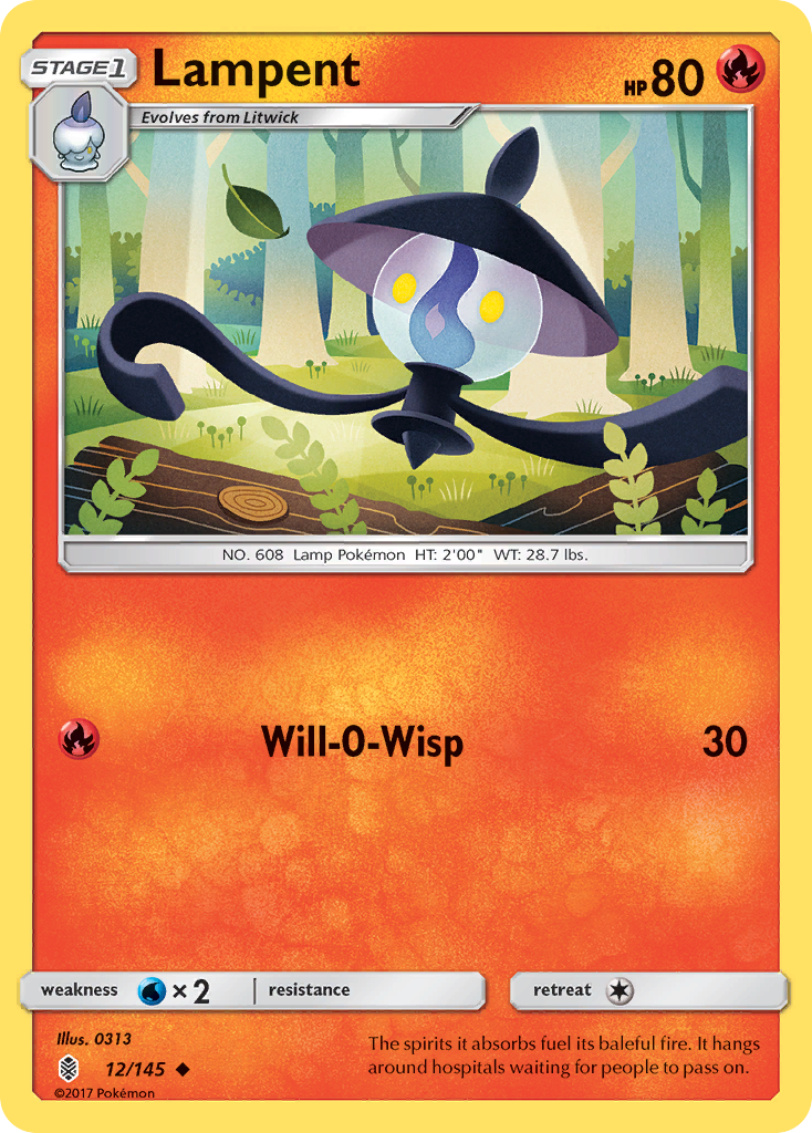 Lampent (12/145) [Sun & Moon: Guardians Rising] | Exor Games New Glasgow