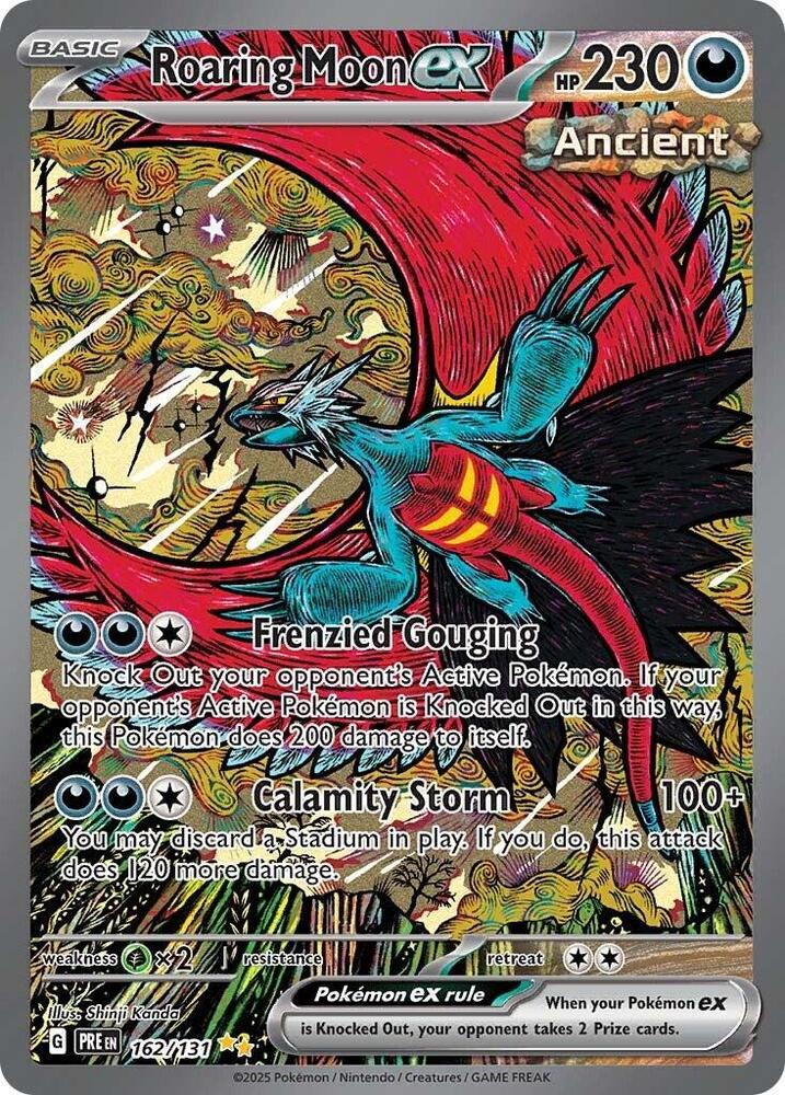 Roaring Moon ex (162/131) [Scarlet & Violet: Prismatic Evolutions] | Exor Games New Glasgow
