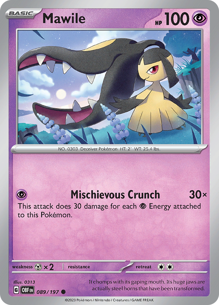 Mawile (089/197) [Scarlet & Violet: Obsidian Flames] | Exor Games New Glasgow