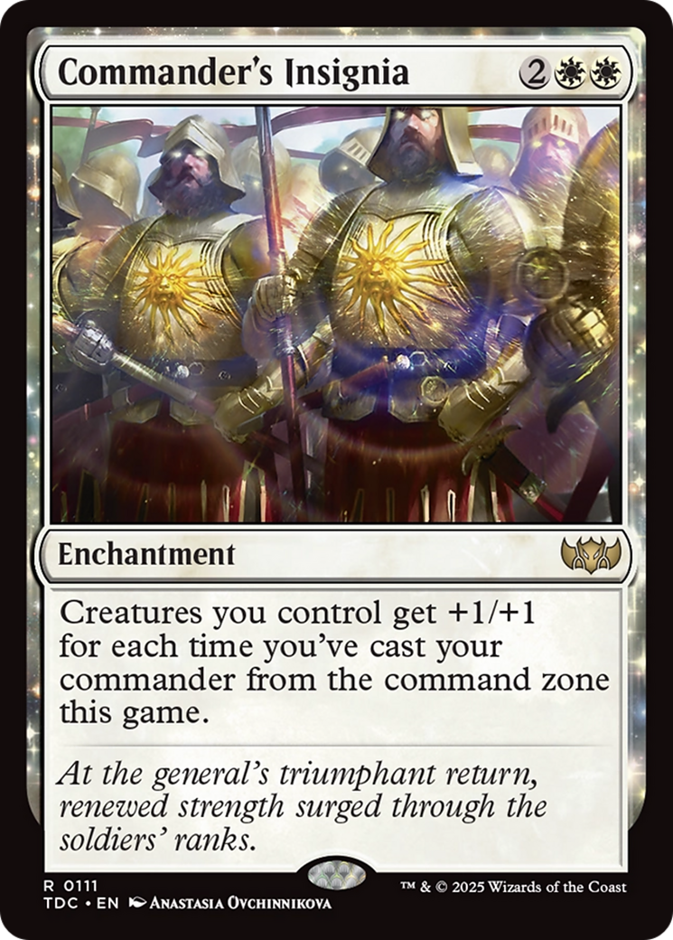 Commander's Insignia [Tarkir: Dragonstorm Commander] | Exor Games New Glasgow