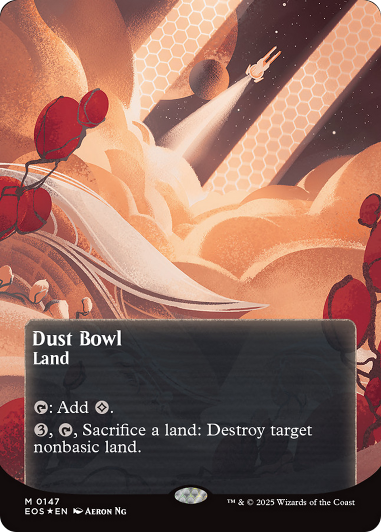 Dust Bowl (0057) (Borderless) (Galaxy Foil) [Edge of Eternities: Stellar Sights] | Exor Games New Glasgow