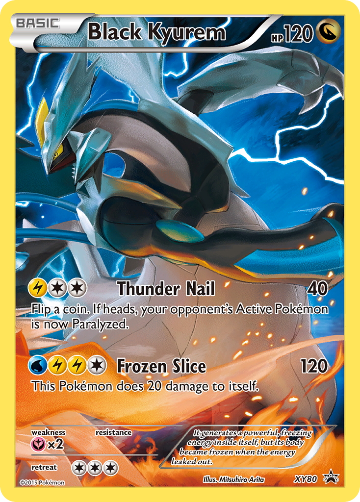 Black Kyurem (XY80) (Full Art Promo) [XY: Black Star Promos] | Exor Games New Glasgow