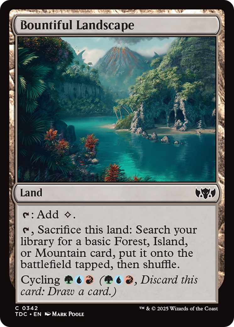 Bountiful Landscape [Tarkir: Dragonstorm Commander] | Exor Games New Glasgow