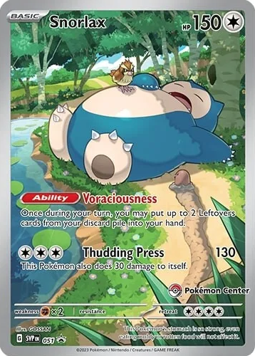 Snorlax (051) (Pokemon Center) [Scarlet & Violet: Black Star Promos] | Exor Games New Glasgow