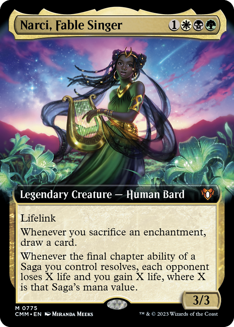 Narci, Fable Singer (Extended Art) [Commander Masters] | Exor Games New Glasgow