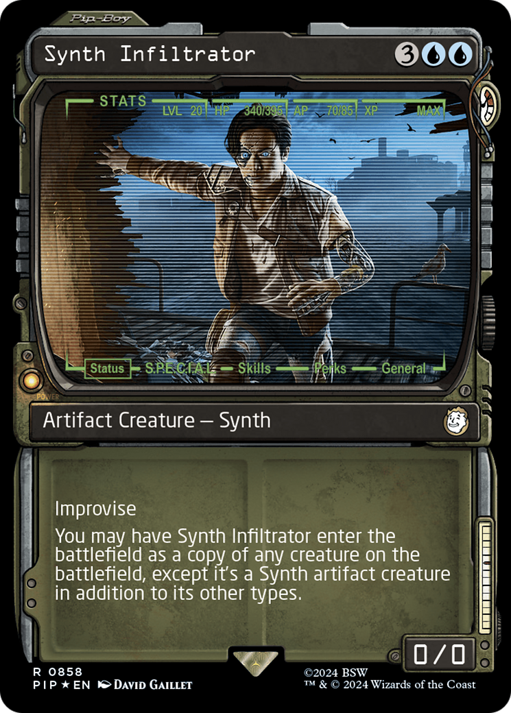 Synth Infiltrator (Showcase) (Surge Foil) [Fallout] | Exor Games New Glasgow