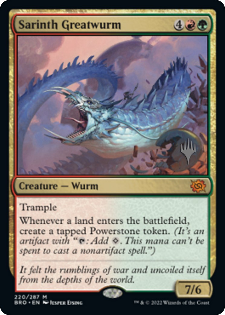 Sarinth Greatwurm (Promo Pack) [The Brothers' War Promos] | Exor Games New Glasgow