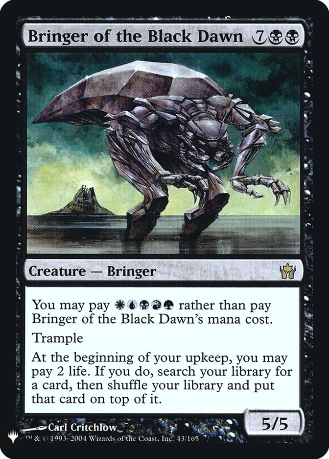 Bringer of the Black Dawn [Mystery Booster] | Exor Games New Glasgow