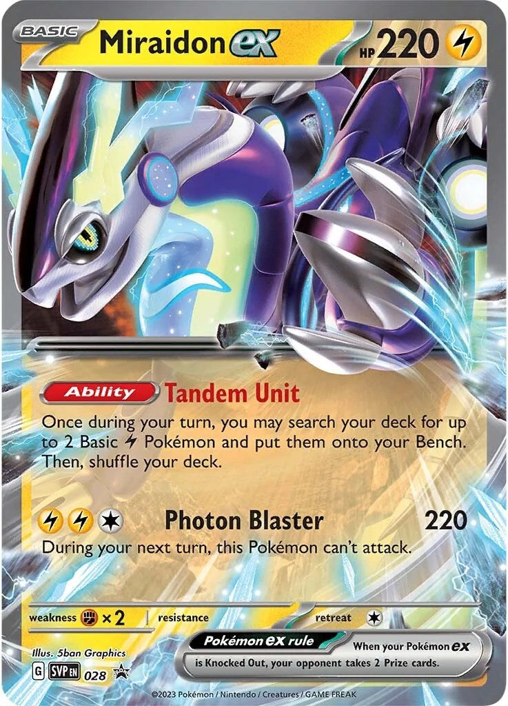 Miraidon ex (028) [Scarlet & Violet: Black Star Promos] | Exor Games New Glasgow