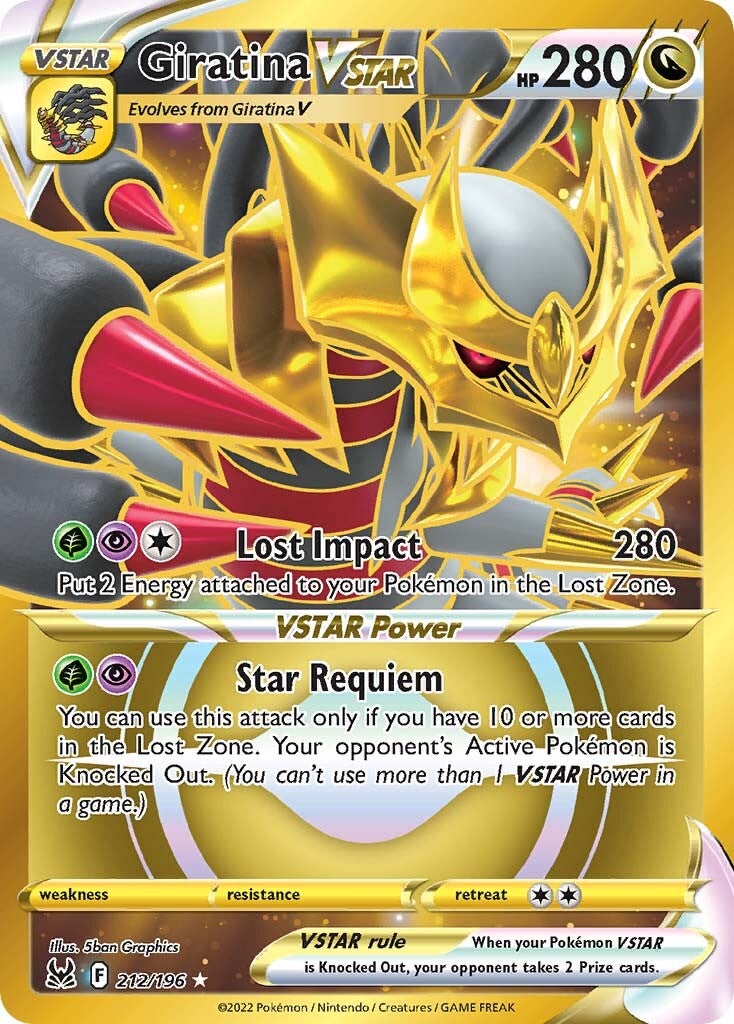 Giratina VSTAR (212/196) [Sword & Shield: Lost Origin] | Exor Games New Glasgow