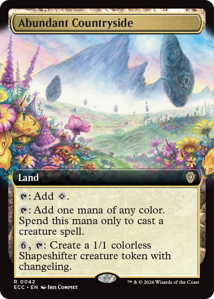 Abundant Countryside (Extended Art) [Lorwyn Eclipsed Commander] | Exor Games New Glasgow