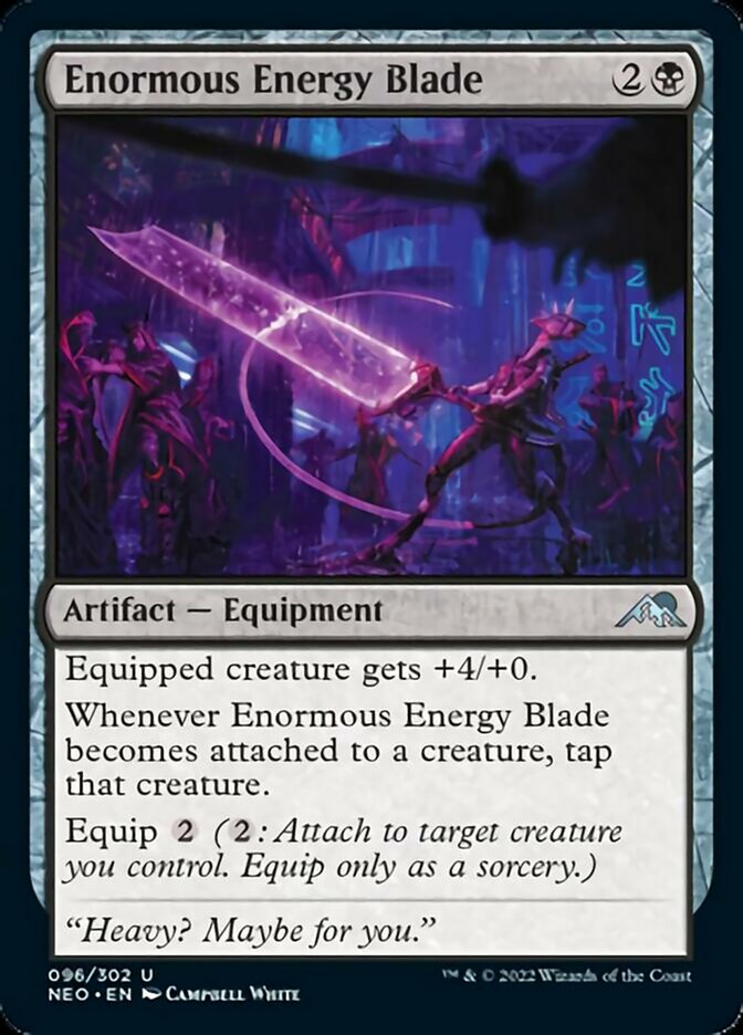 Enormous Energy Blade [Kamigawa: Neon Dynasty] | Exor Games New Glasgow