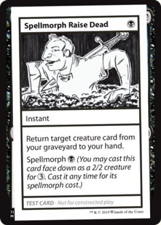 Spellmorph Raise Dead (2021 Edition) [Mystery Booster Playtest Cards] | Exor Games New Glasgow