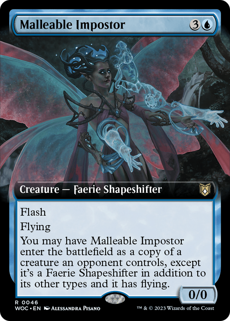 Malleable Impostor (Extended Art) [Wilds of Eldraine Commander] | Exor Games New Glasgow