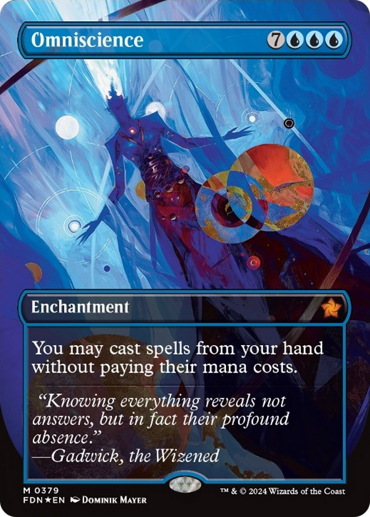 Omniscience (Borderless Mana Foil) [Foundations] | Exor Games New Glasgow