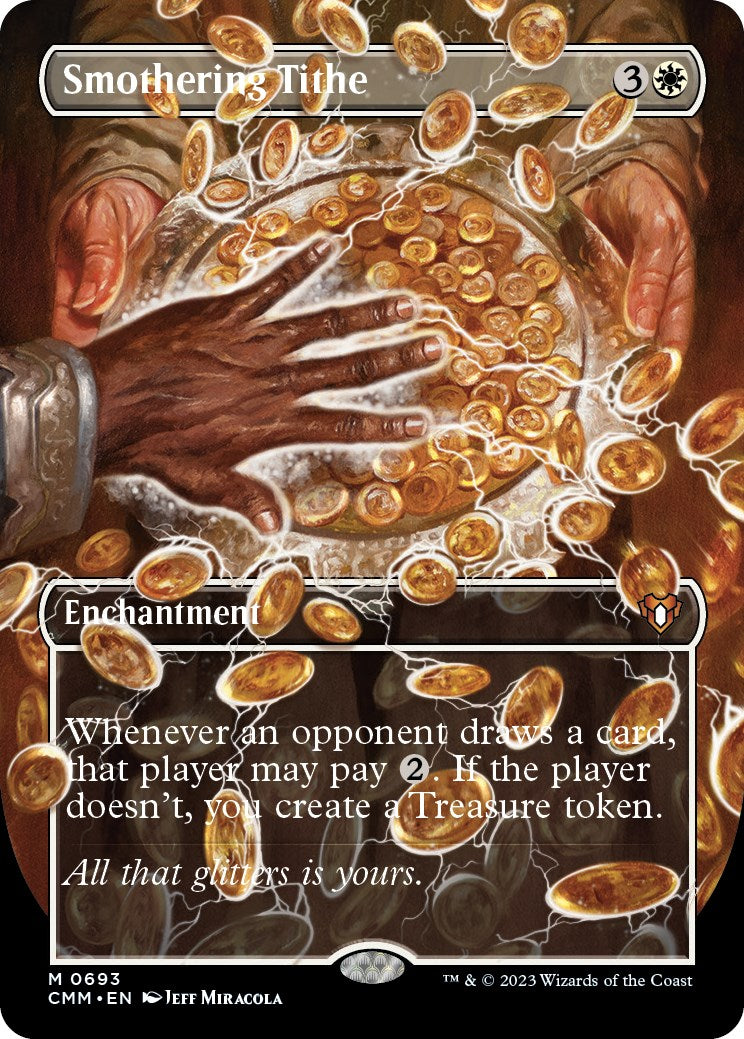 Smothering Tithe (Borderless Alternate Art) [Commander Masters] | Exor Games New Glasgow