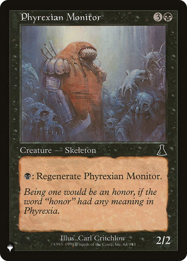 Phyrexian Monitor [The List] | Exor Games New Glasgow