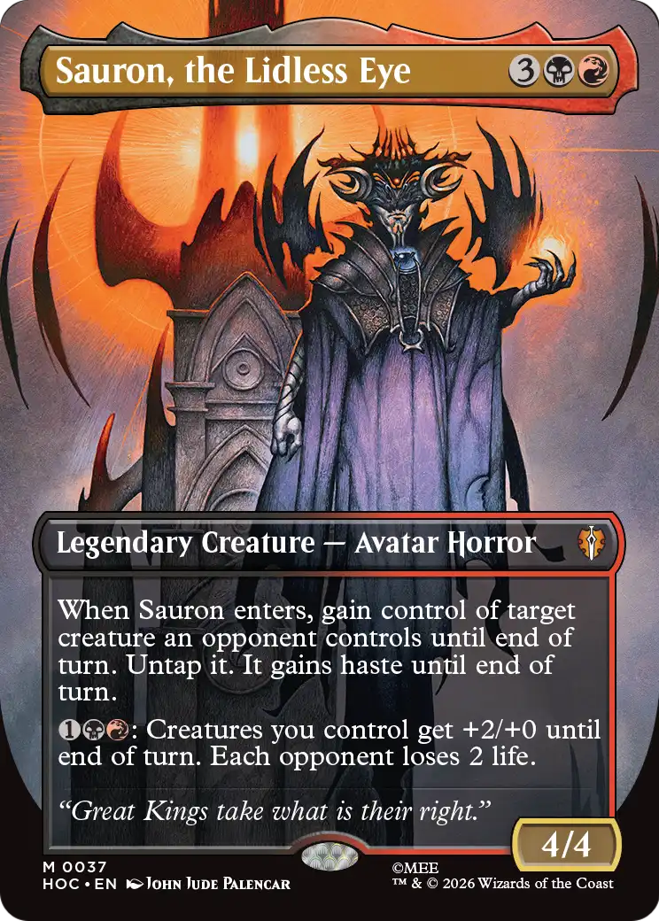 Sauron, the Lidless Eye (Borderless) [The Hobbit: Eternal-Legal] | Exor Games New Glasgow