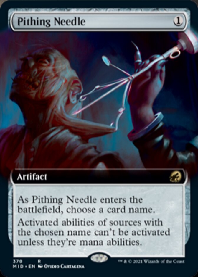 Pithing Needle (Extended Art) [Innistrad: Midnight Hunt] | Exor Games New Glasgow