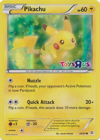 Pikachu (26/83) (Toys R Us Promo) [Miscellaneous Cards] | Exor Games New Glasgow