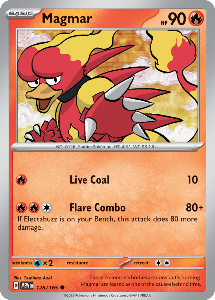 Magmar (126/165) [Scarlet & Violet: 151] | Exor Games New Glasgow