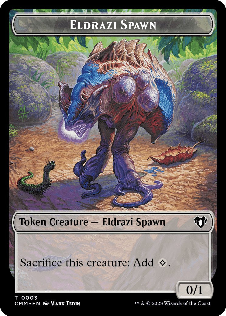 Eldrazi Spawn // Phyrexian Germ Double-Sided Token [Commander Masters Tokens] | Exor Games New Glasgow