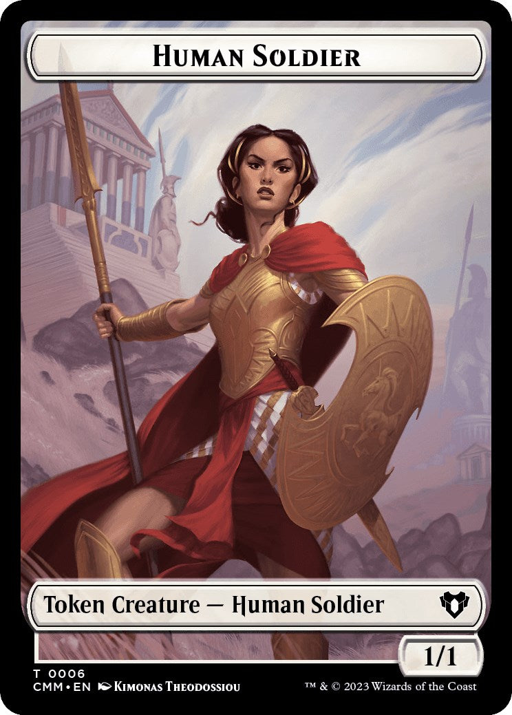 Human Soldier // Zombie (0013) Double-Sided Token [Commander Masters Tokens] | Exor Games New Glasgow