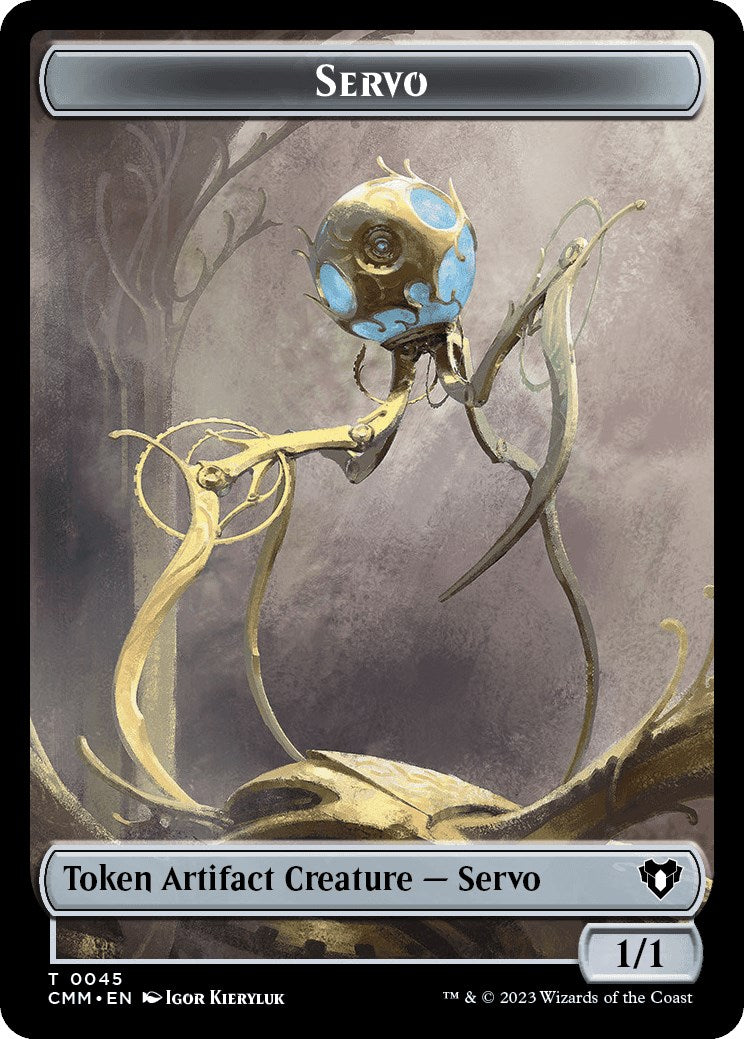 Servo // Construct (0041) Double-Sided Token [Commander Masters Tokens] | Exor Games New Glasgow