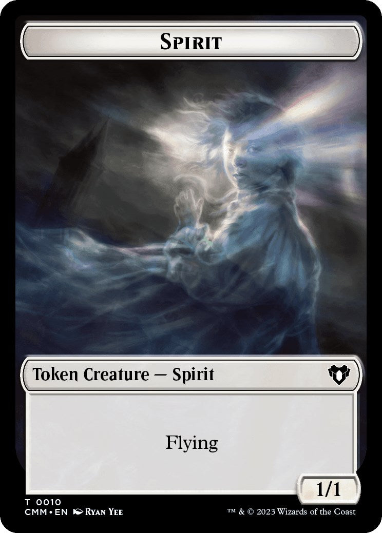 Spirit (0010) // Satyr Double-Sided Token [Commander Masters Tokens] | Exor Games New Glasgow