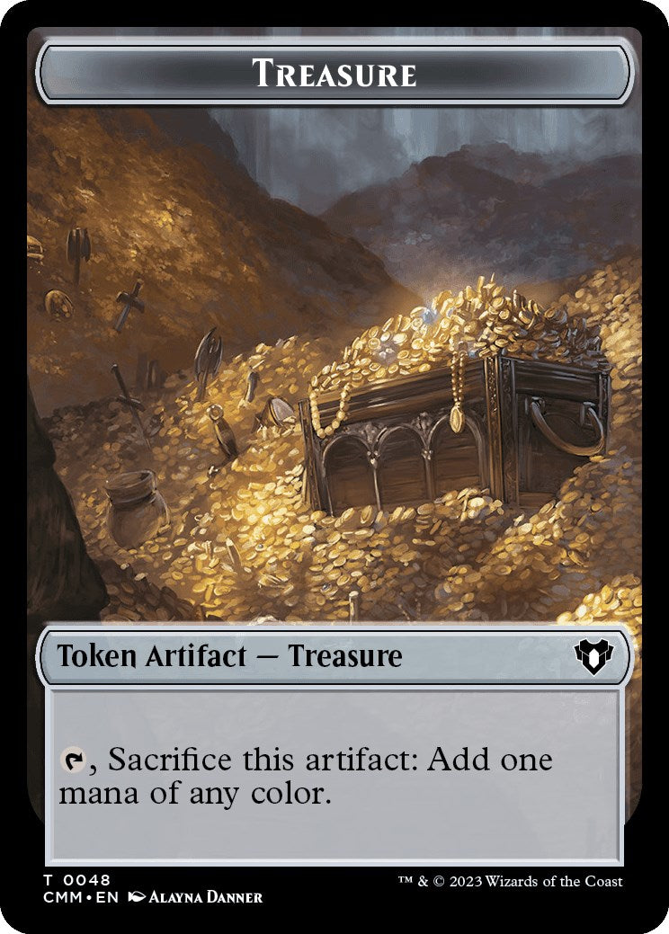 Treasure // Construct (0042) Double-Sided Token [Commander Masters Tokens] | Exor Games New Glasgow