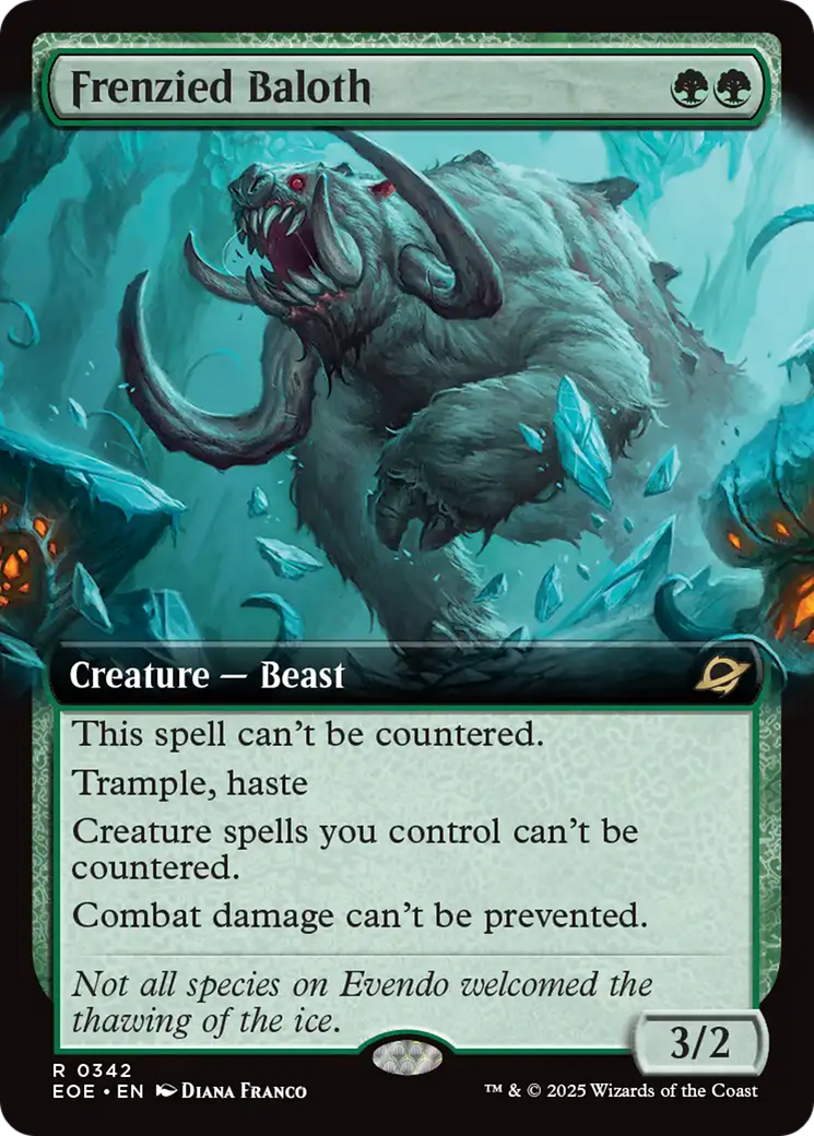Frenzied Baloth (Extended Art) [Edge of Eternities] | Exor Games New Glasgow