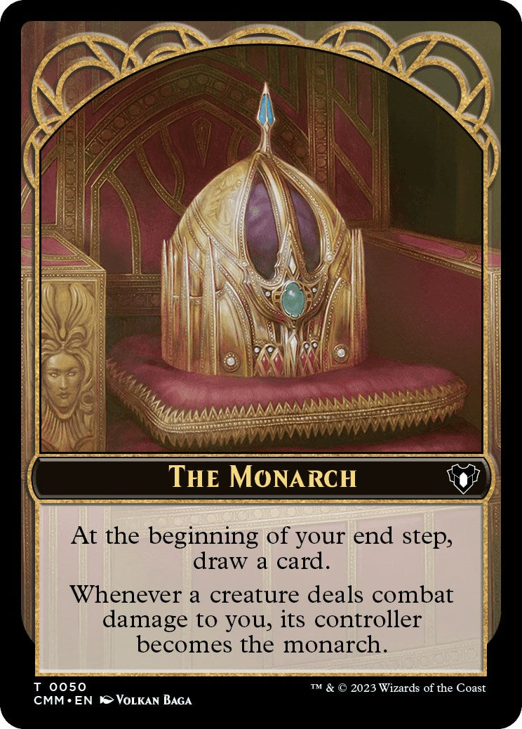 The Monarch // Elf Druid Double-Sided Token [Commander Masters Tokens] | Exor Games New Glasgow