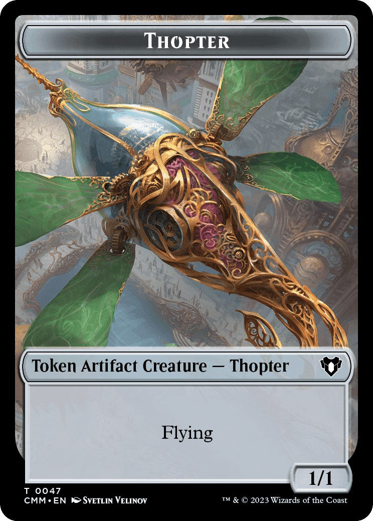 Thopter // Bird Illusion Double-Sided Token [Commander Masters Tokens] | Exor Games New Glasgow