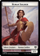 Human Soldier // Dragon (0021) Double-Sided Token [Commander Masters Tokens] | Exor Games New Glasgow