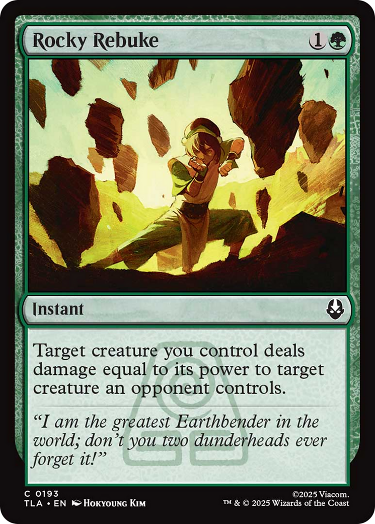Rocky Rebuke [Avatar: The Last Airbender] | Exor Games New Glasgow