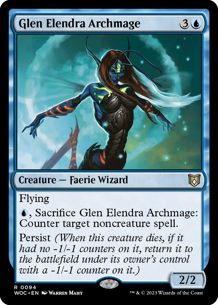 Glen Elendra Archmage [Wilds of Eldraine Commander] | Exor Games New Glasgow