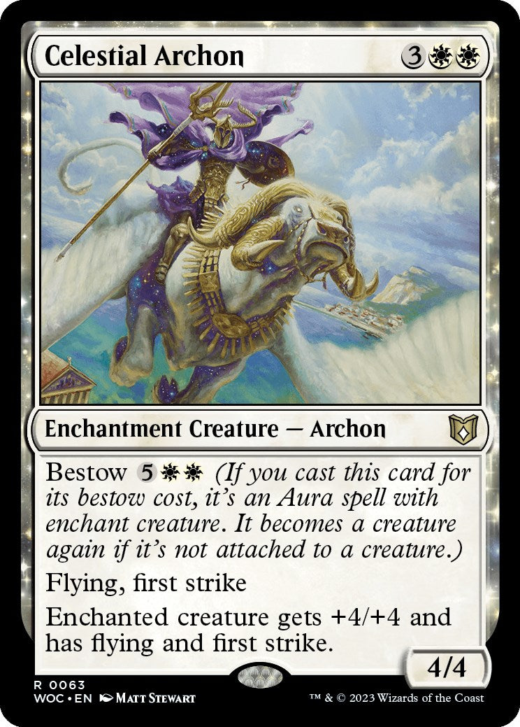 Celestial Archon [Wilds of Eldraine Commander] | Exor Games New Glasgow