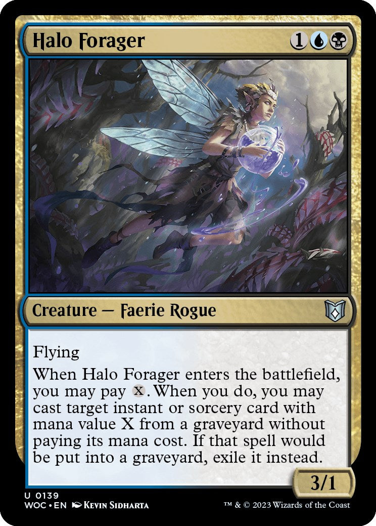 Halo Forager [Wilds of Eldraine Commander] | Exor Games New Glasgow