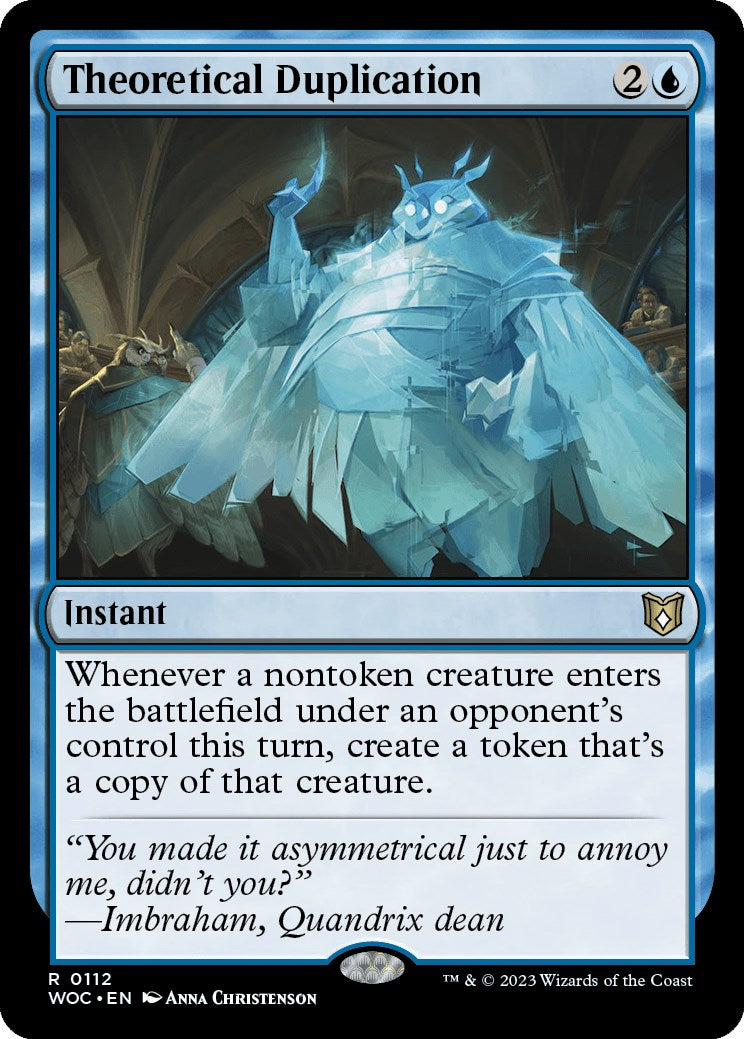 Theoretical Duplication [Wilds of Eldraine Commander] | Exor Games New Glasgow