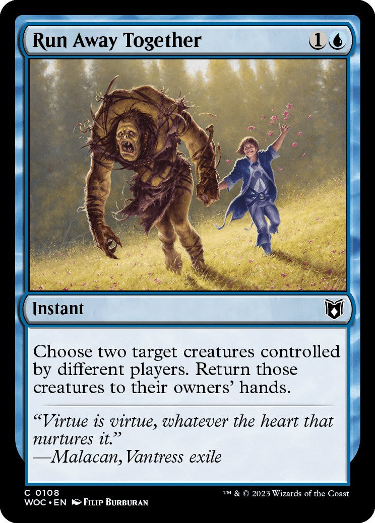 Run Away Together [Wilds of Eldraine Commander] | Exor Games New Glasgow