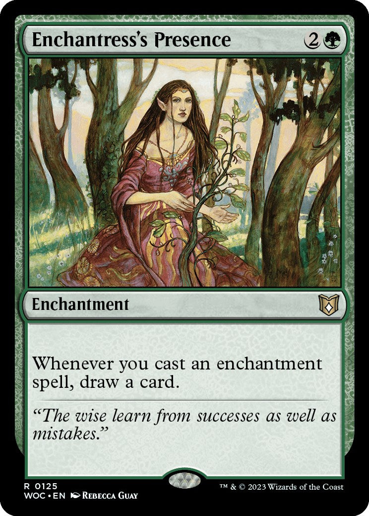 Enchantress's Presence [Wilds of Eldraine Commander] | Exor Games New Glasgow